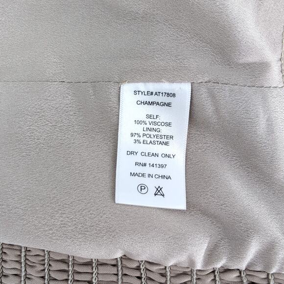 Astr the Label Milkmaid Cap Sleeve Champagne Color Top MSRP $65 - Size S - NWT - Picture 11 of 16